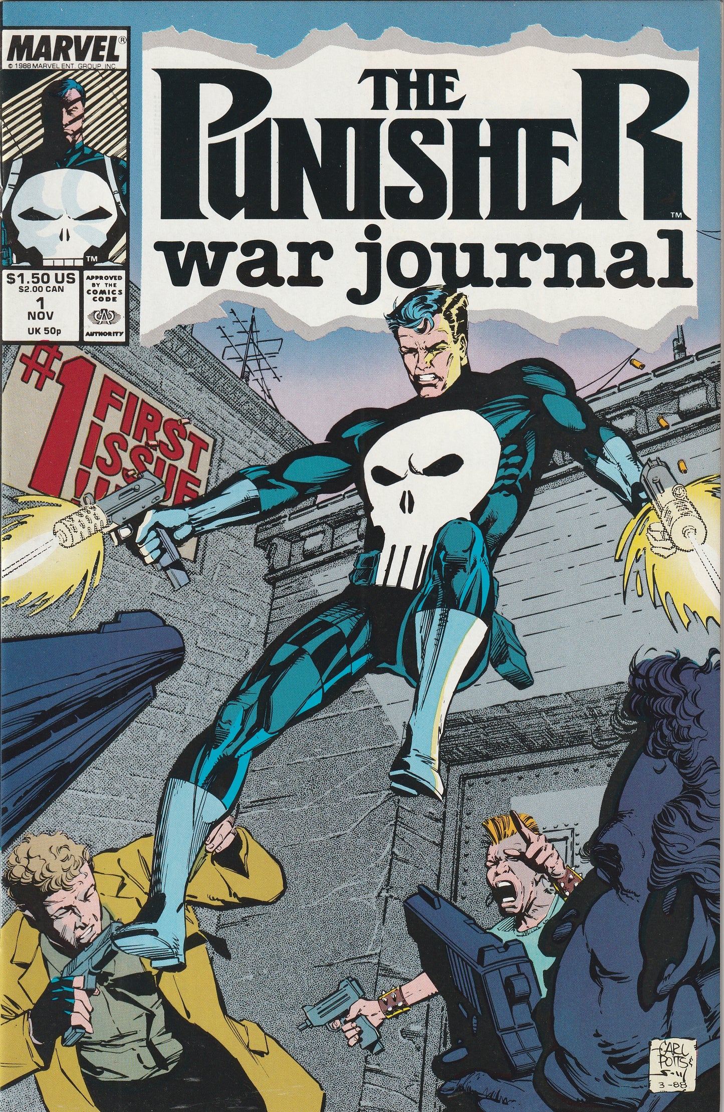 Punisher War Journal #1 (1988) - Jim Lee cover