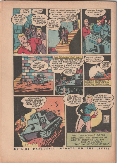 Boy Comics #6 (1942) - Origin Iron Jaw, Hitler appearance - *Coverless*