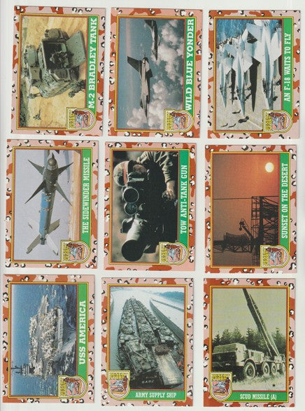 1991 Topps Desert Storm - Complete set + stickers