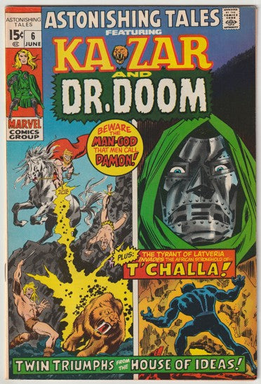 Astonishing Tales #6 (1971) - 1st Appearance of Bobbi Morse (Mockingbird)