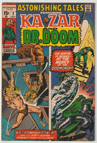 Astonishing Tales #2 (1970) Featuring Ka-Zar and Dr. Doom