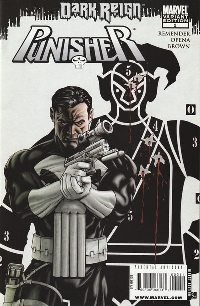 The Punisher #2 (Vol 8, 2009) - Variant Target Green Goblin Cover Cover