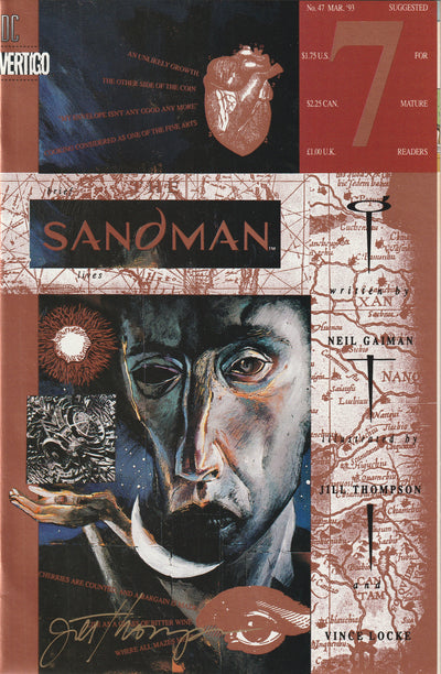 Sandman #47 (1993) - Autographed by Jill Thompson - 1st cameo appearance of Daniel Hall as The Sandman
