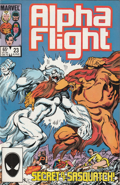 Alpha Flight #23 (1985) - Death of Sasquatch (Dr. Walter Langkowski)