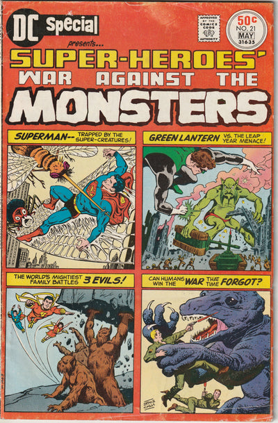 DC Special #21 (1976) Presents War Against the Monsters