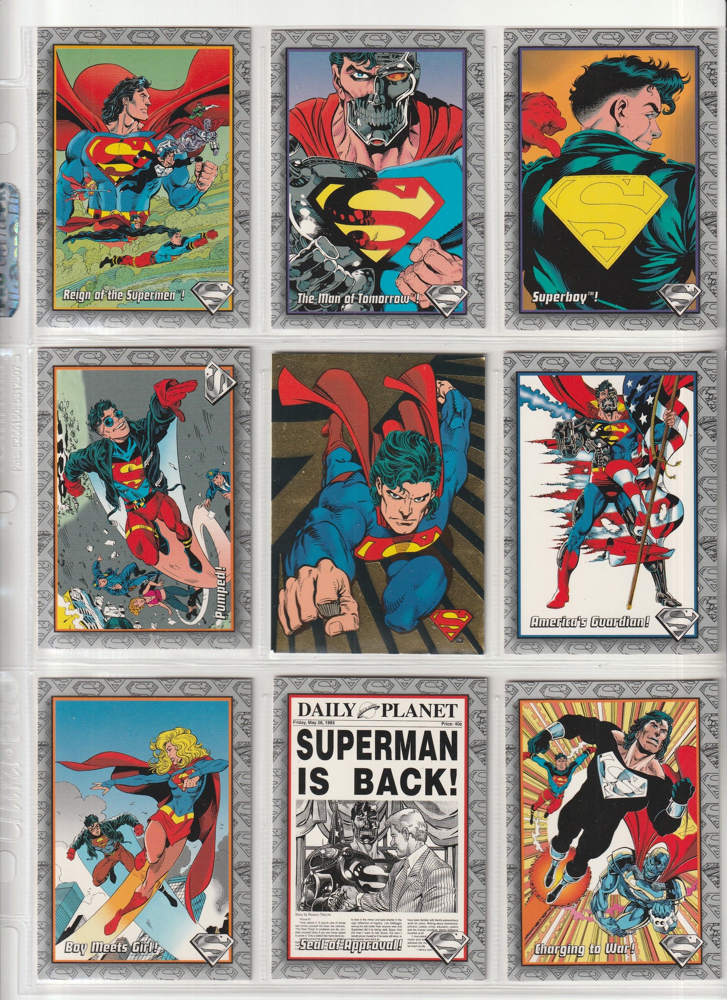 1993 Skybox The Return of Superman - Complete base set