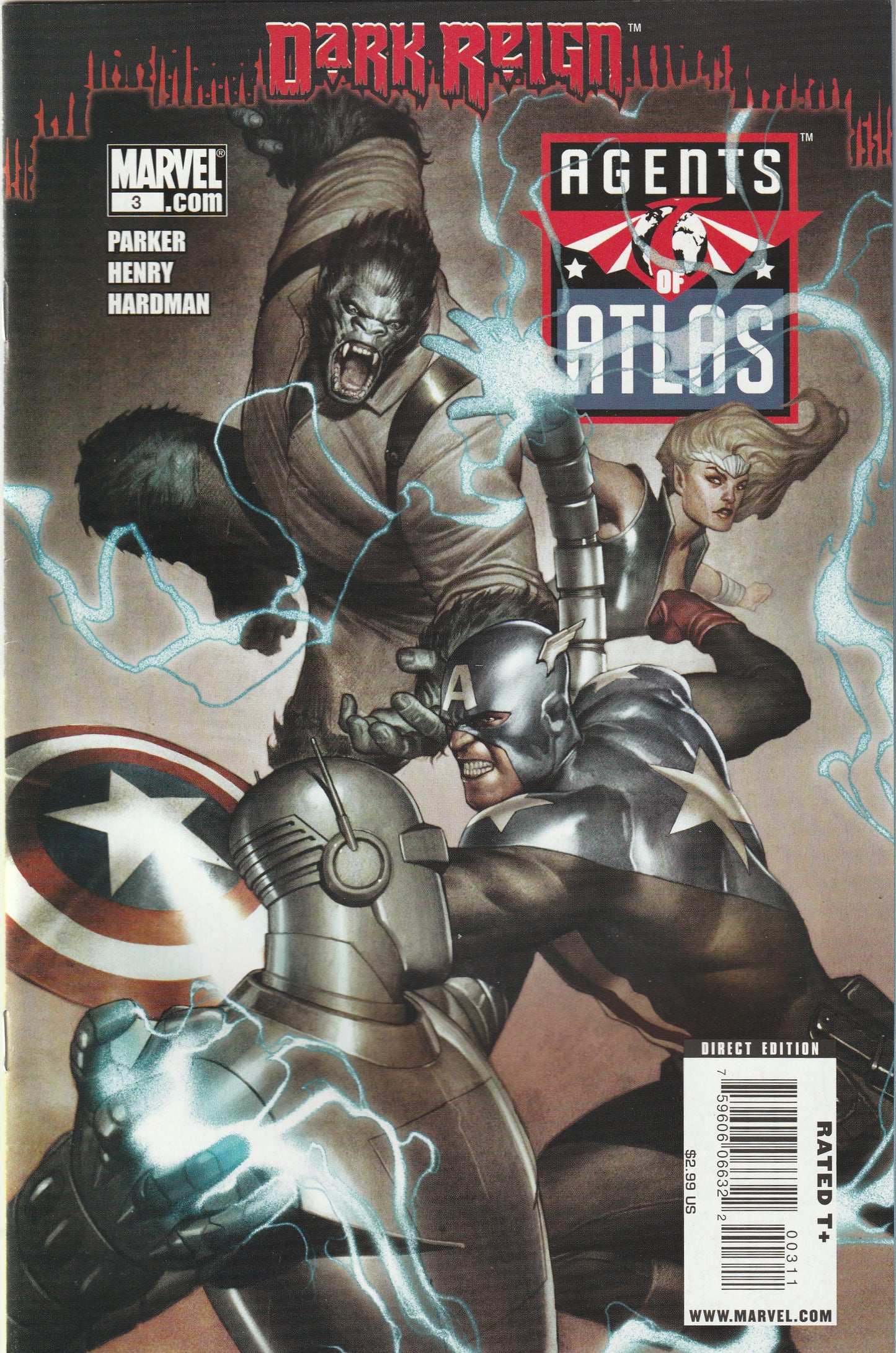 Agents of Atlas #3 (2009) - Dark Reign tie-in