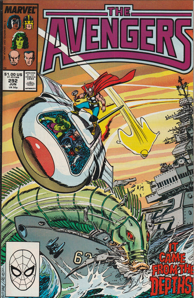 Avengers #292 (1988) - 1st Appearance The Leviathan (Marrina)