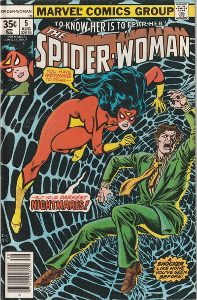 Spider-Woman #5 (1978) - 1st Appearance of Morgan Le Fey Since the Golden Age