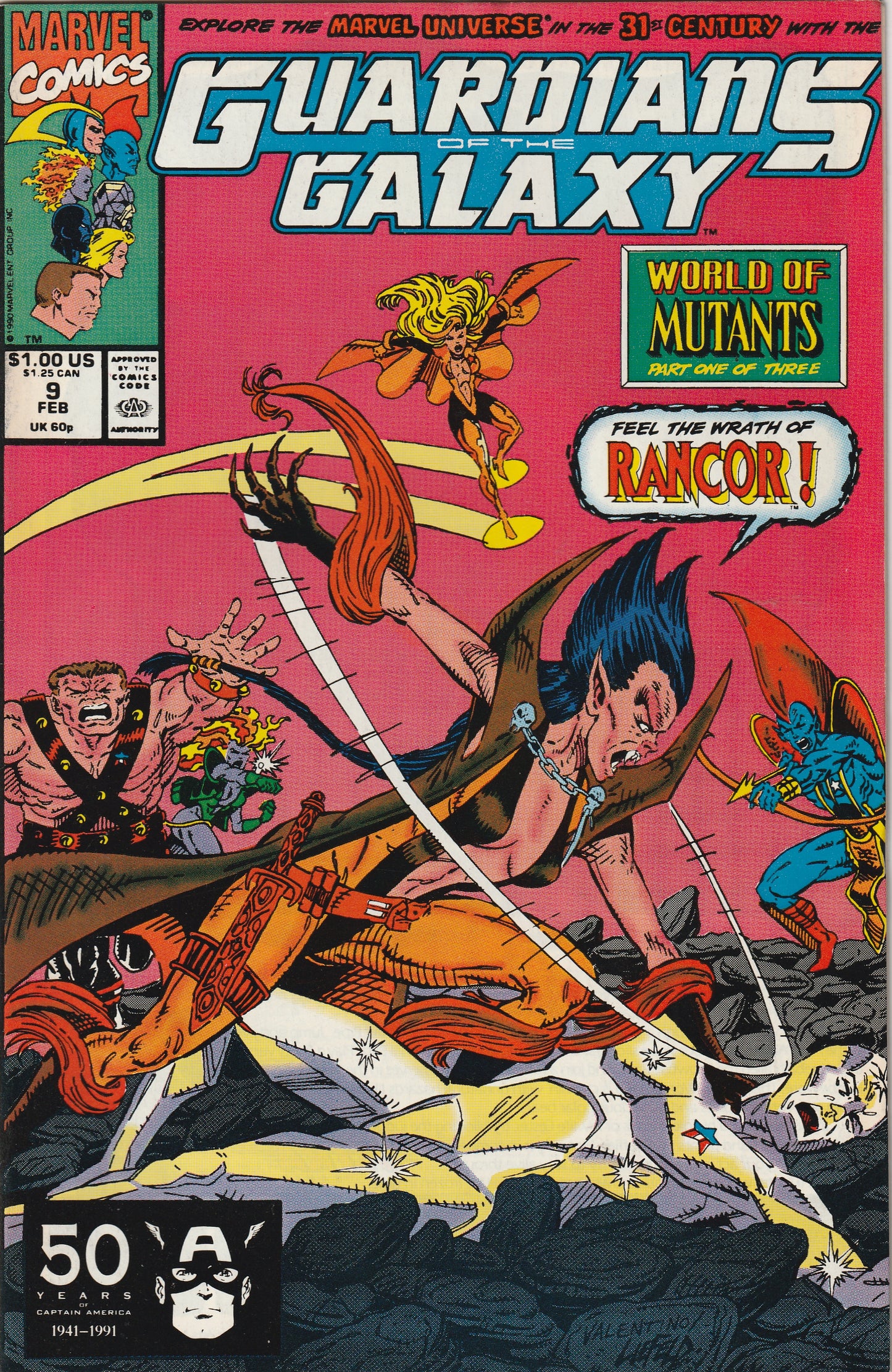 Guardians of the Galaxy #9 (1990) - Jim Valentino 1st full App: Rancor