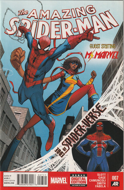 Amazing Spider-Man (Volume 3) #7 (2014) - 1st Full Appearance of Spider-UK (Billy Braddock)
