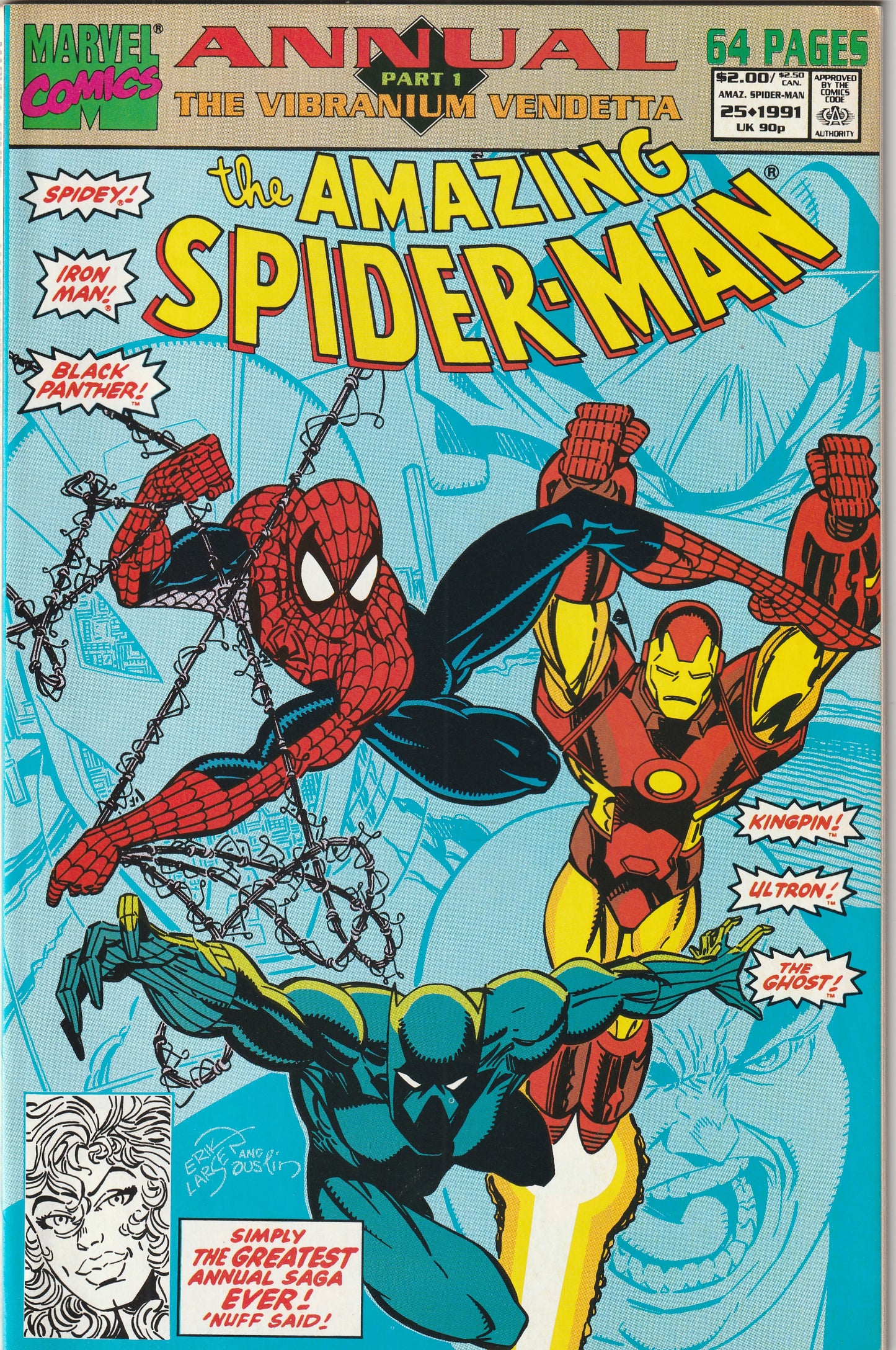 Amazing Spider-Man Annual #25 (1991) - Iron Man, Black Panther Appearance