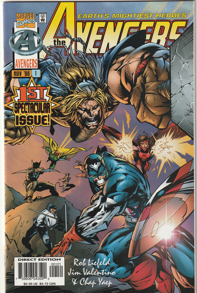 Avengers #1 (1996) - Heroes Reborn - Rob Liefeld, Jim Valentino, Jonathan Sibal Cover B