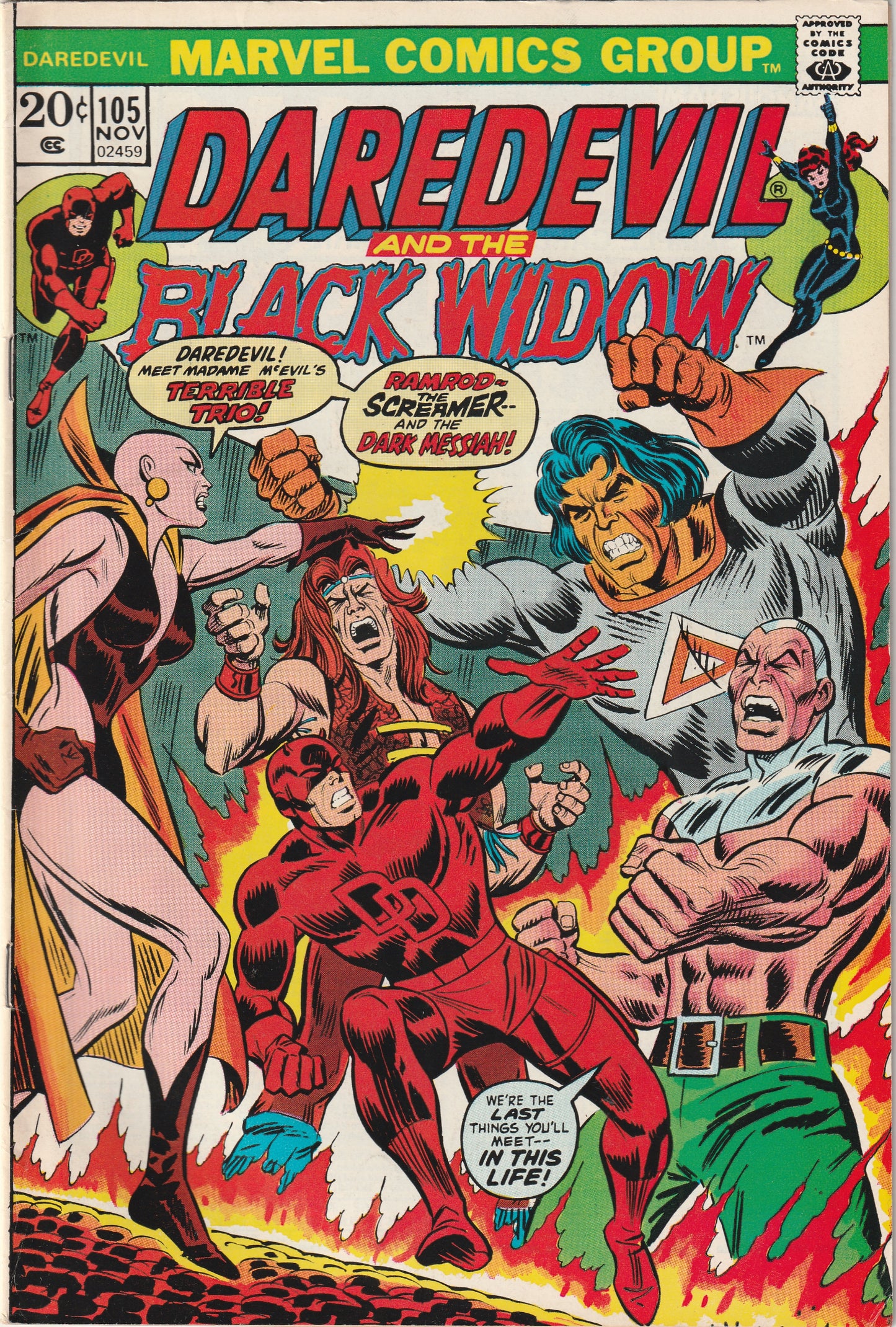 Daredevil #105 (1973) - Origin of Moondragon - 1st Appearance of Terrex