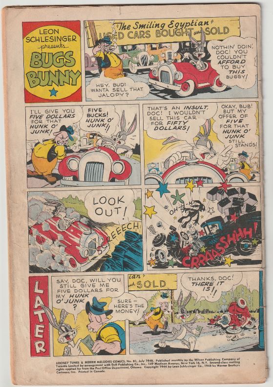 Looney Tunes and Merrie Melodies #81 (1948) - Canadian Edition