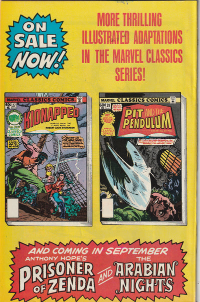 Marvel Classics Comics #27 (1977) - Kidnapped