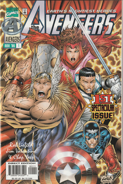 Avengers #1 (1996) - Heroes Reborn - Rob Liefeld, Jim Valentino, Cover A Rob Liefeld