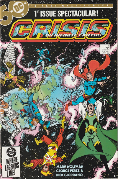 Crisis on Infinite Earths #1 (1985) - 1st Appearance of Blue Beetle in DC Universe