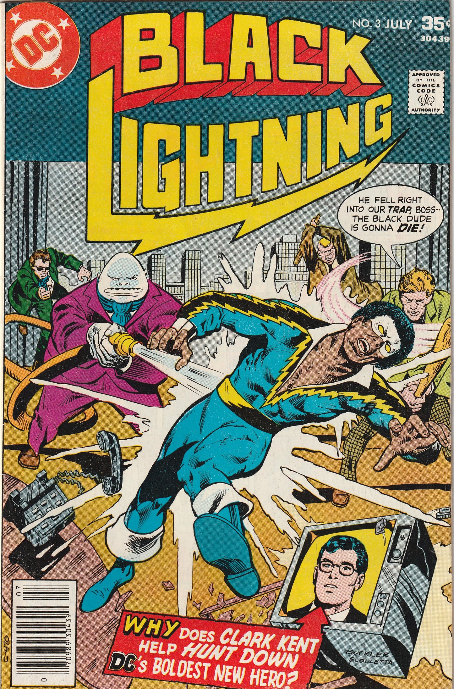 Black Lightning #3 (1977) - 1st Appearance of Two Bits Tanner & Syonide