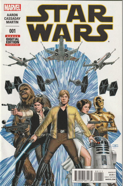 Star Wars #1 (2015) - 6th Printing John Cassaday Variant Cover - Double cover error