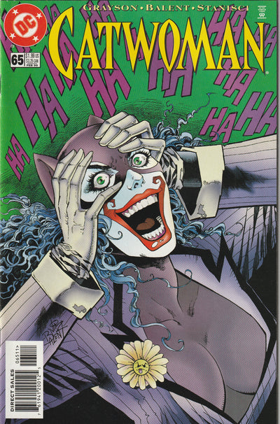 Catwoman #65 (1999) - Devin Grayson, Jim Balent - Joker cover