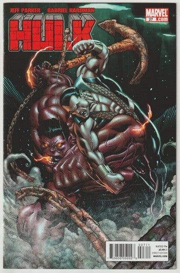 Hulk #27 (2011) - 1st meeting and battle of Red Hulk and Namor