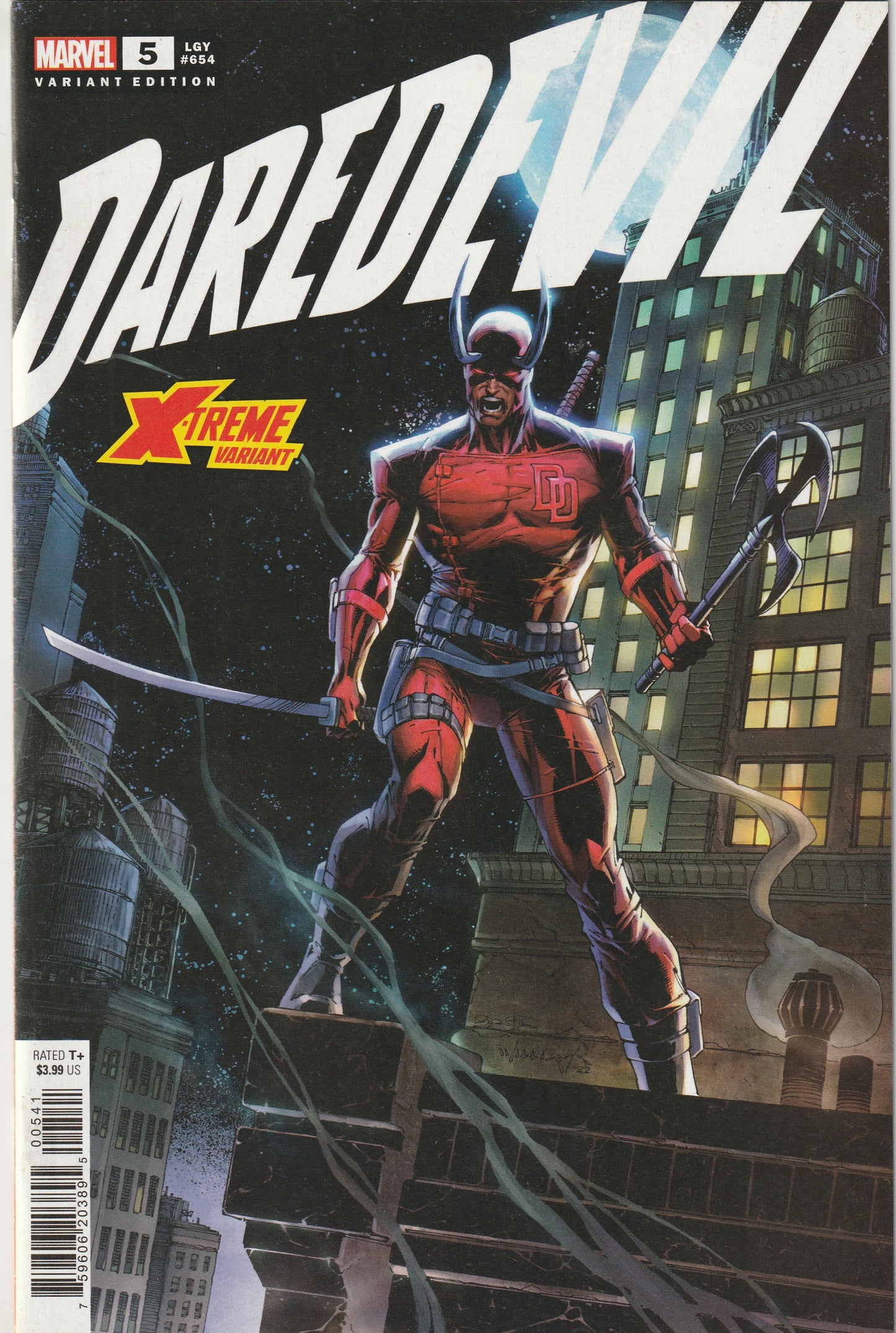 Daredevil #5 (LGY #654) (2023) - Scott Williams X-Treme Marvel Variant
