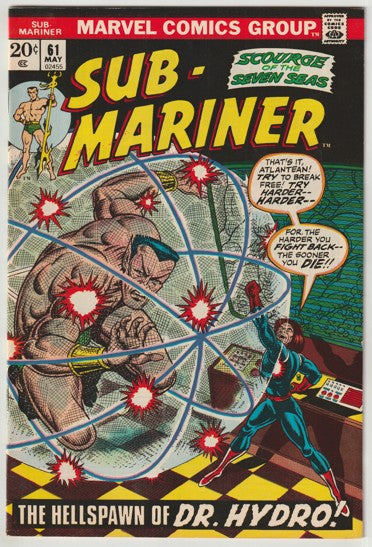 The Sub-Mariner #61 (1973) - Final published Bill Everett Artwork