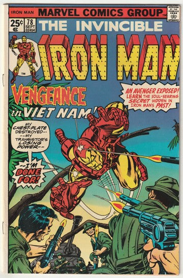 Iron Man #78 (1975) - Tony Stark discontinues Weapons Production