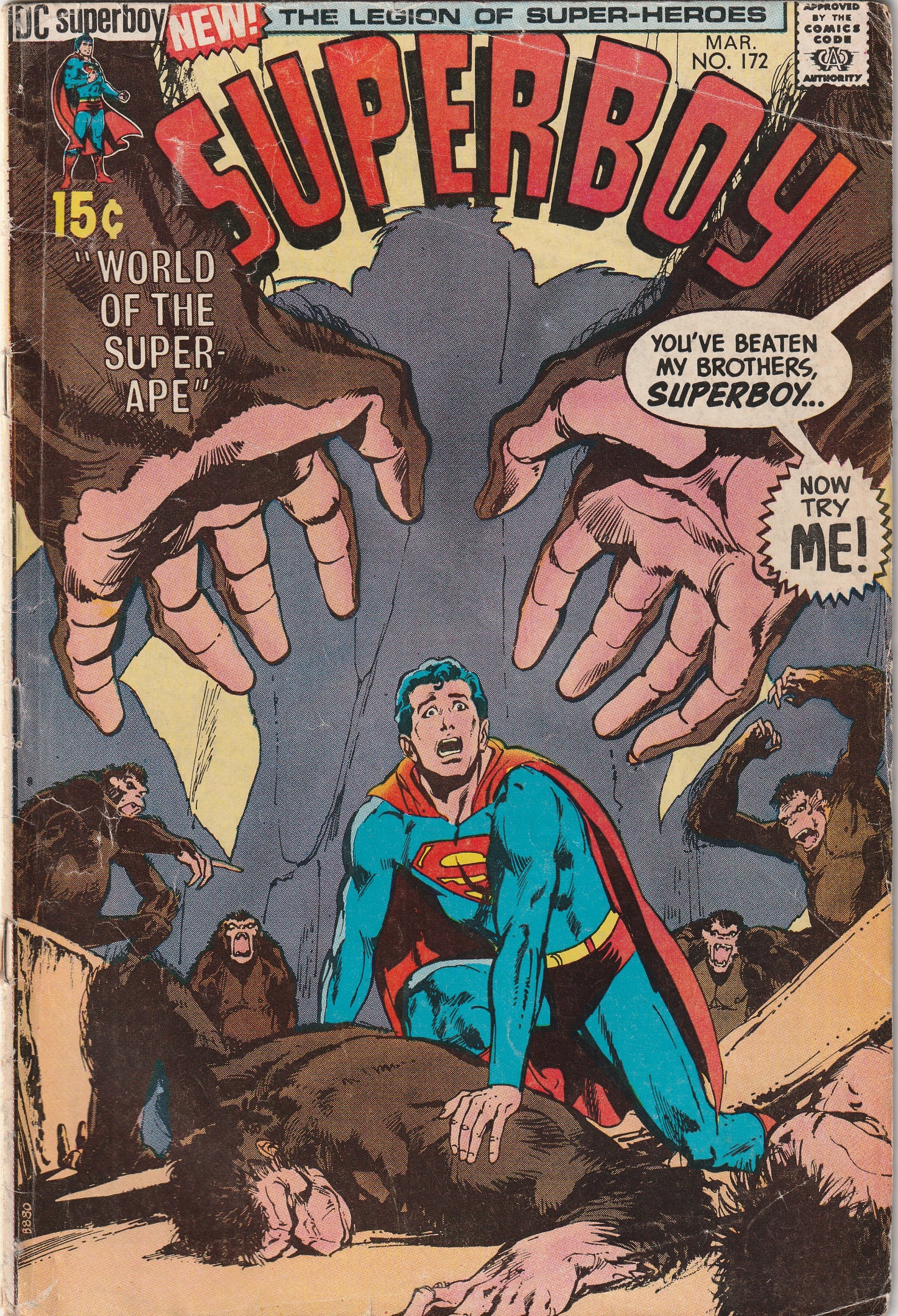 Superboy #172 (1971) - 1st Appearance & Origin Yango The Super Ape