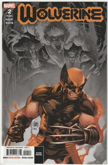 Wolverine #2 (2020) - Adam Kubert Second Printing Variant Cover