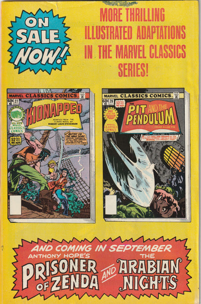 Marvel Classics Comics #28 (1977) - The Pit and the Pendulum - 1st Michael Golden work