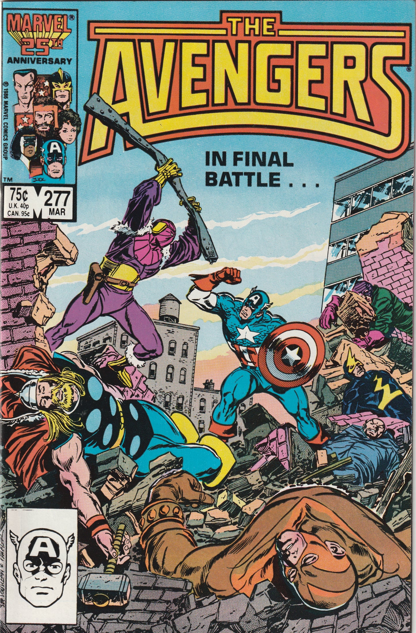 Avengers #277 (1987) - Masters of Evil defeated by Avengers