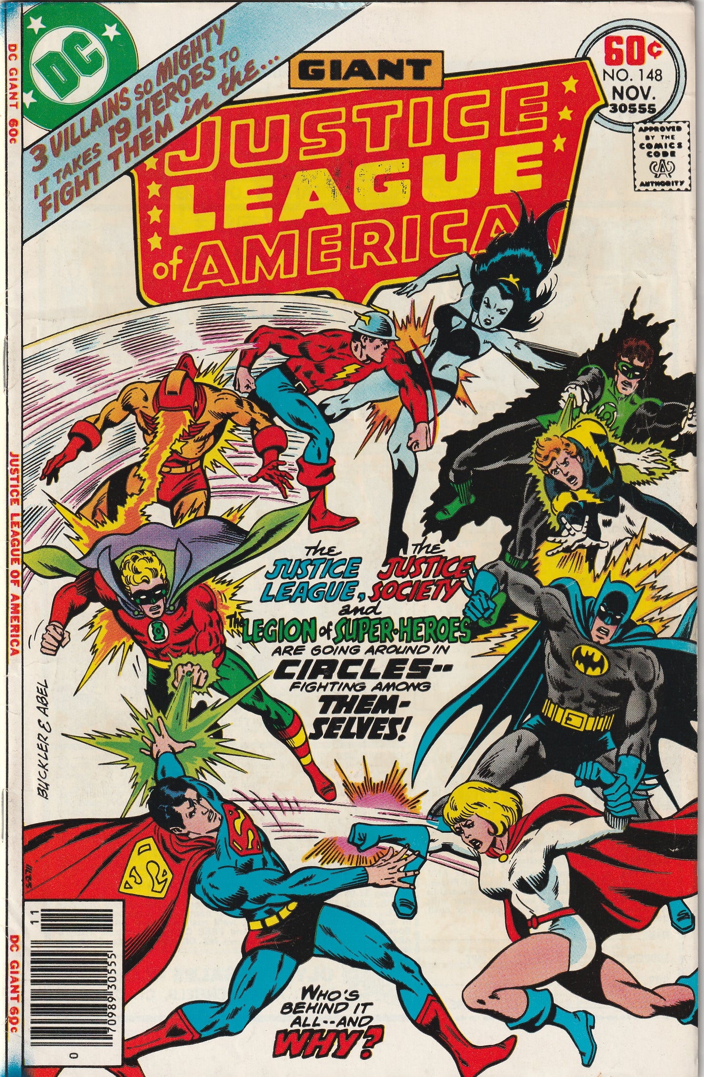 Justice League of America #148 (1977) - Legion of Super-Heroes & Justice Society Appearance