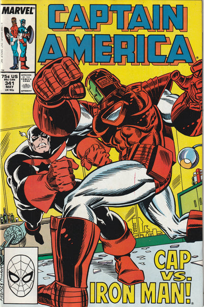 Captain America #341 (1988) - 1st Appearance of Lemar Hoskins as Battlestar, 1st appearance of Rock Python