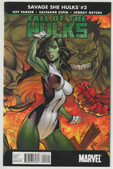 Fall of the Hulks: Savage She-Hulks #2 (2010) - J. Scott Campbell cover