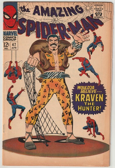 Amazing Spider-Man #47 (1967) - Kraven the Hunter, Classic Romita cover