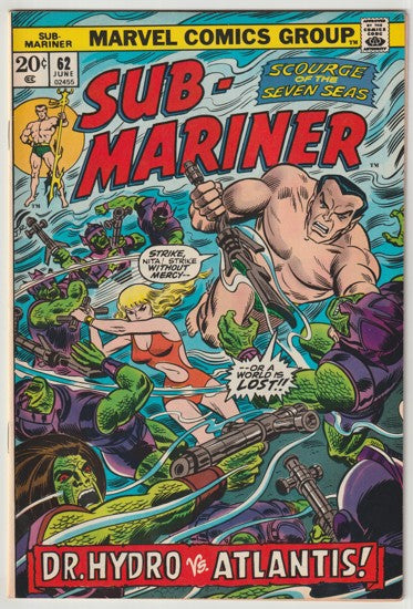 The Sub-Mariner #62 (1973) - Tales of Atlantis by Howard Chaykin begins