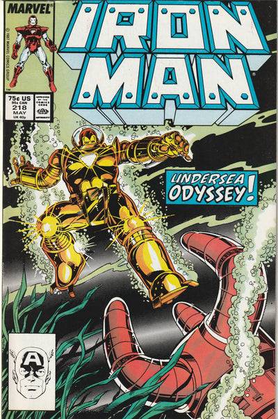 Iron Man #218 (1987) - 1st appearance of Iron Man's Hydro Armor