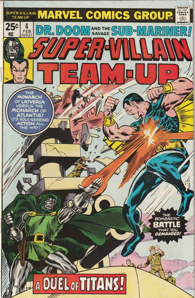 Super Villain Team-Up #4 (1976) - Dr. Doom vs. Namor, 1st Appearance of Symbionic Man & Simon Ryker