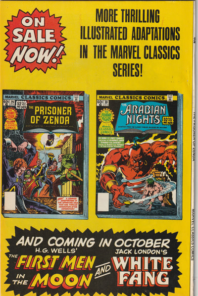 Marvel Classics Comics #29 (1977) - The Prisoner of Zenda