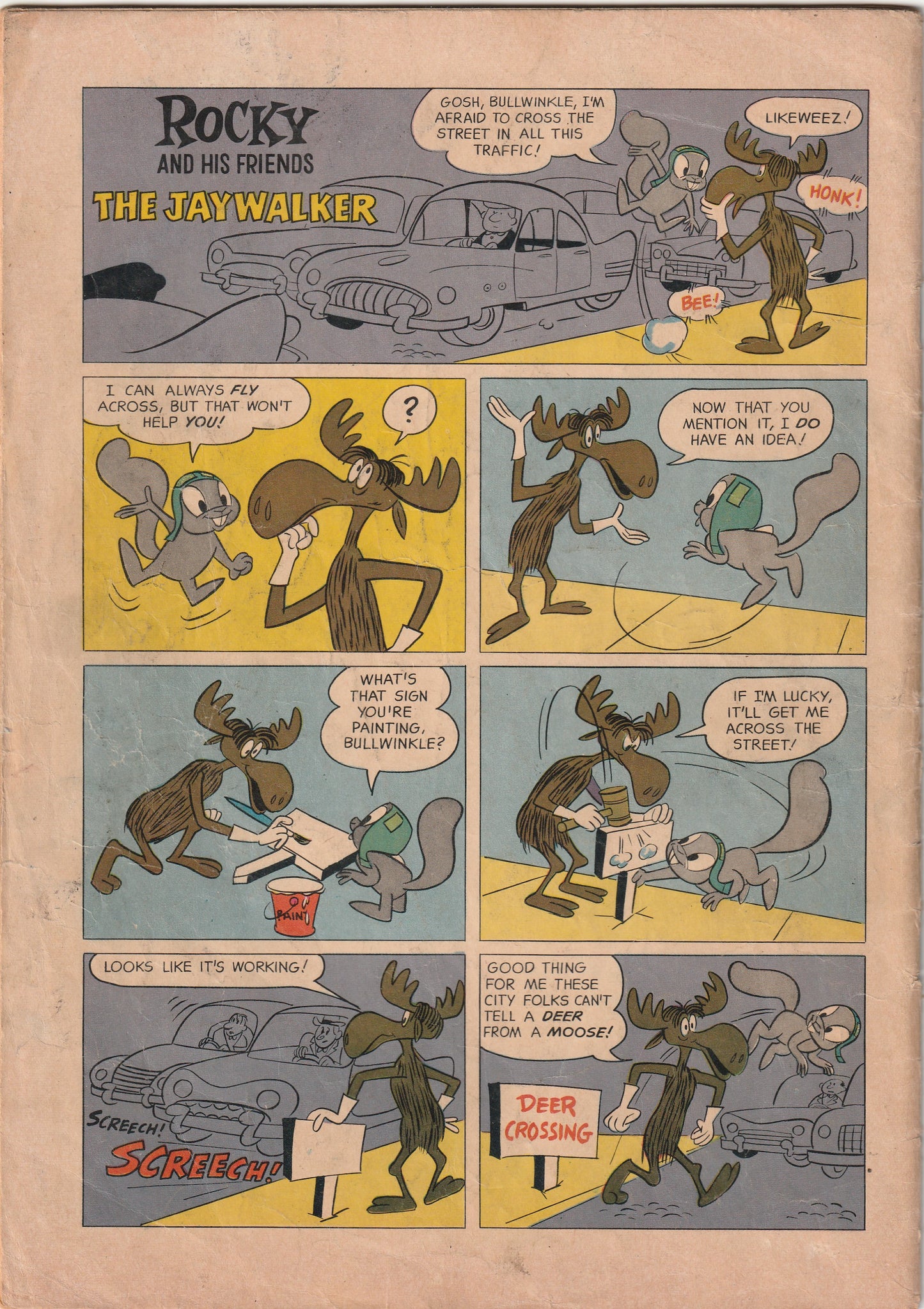 Dell Four Color #1128 (1960) - Rocky and His Friends - 1st appearance of Rocky and Bullwinkle