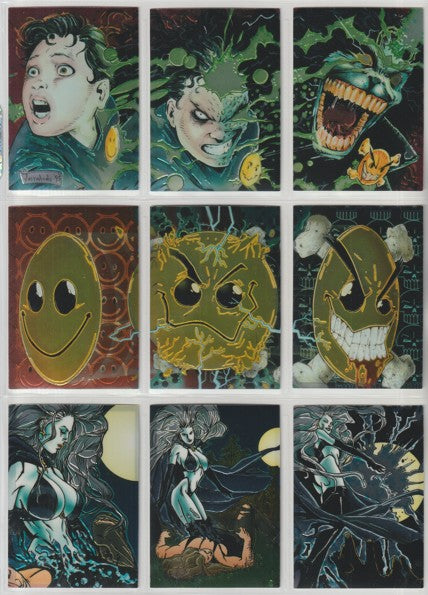 1995 Krome Productions- Evil Ernie "Glow in the Dark"" Chromium Series 2 - Complete base set