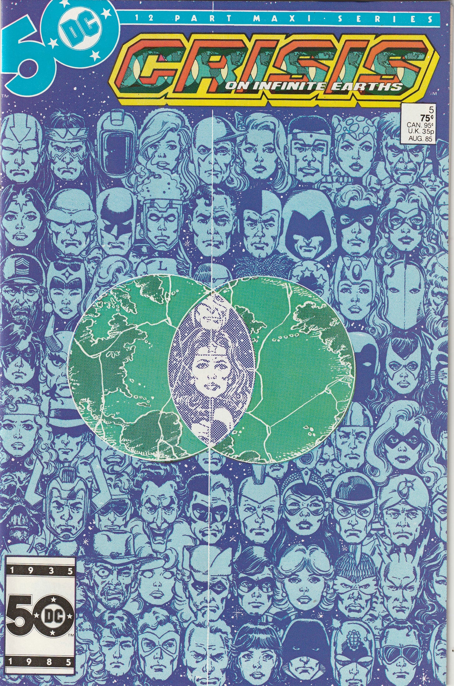 Crisis on Infinite Earths #5 (1985) - Earth 1 and 2 join together