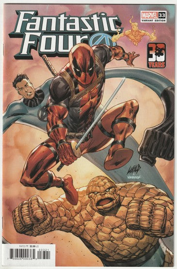 Fantastic Four #33 (LGY #678, Volume 6, 2021) - Rob Liefeld 30th Anniversary Variant Cover