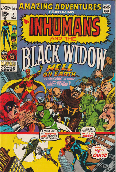 Amazing Adventures #6 (1971) - Featuring The Inhumans and Black Widow