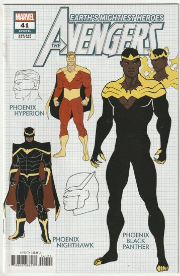 Avengers #41 (LGY #741) (2021) - Javi Garron Design Variant Cover, Ratio 1:10 (Copy)