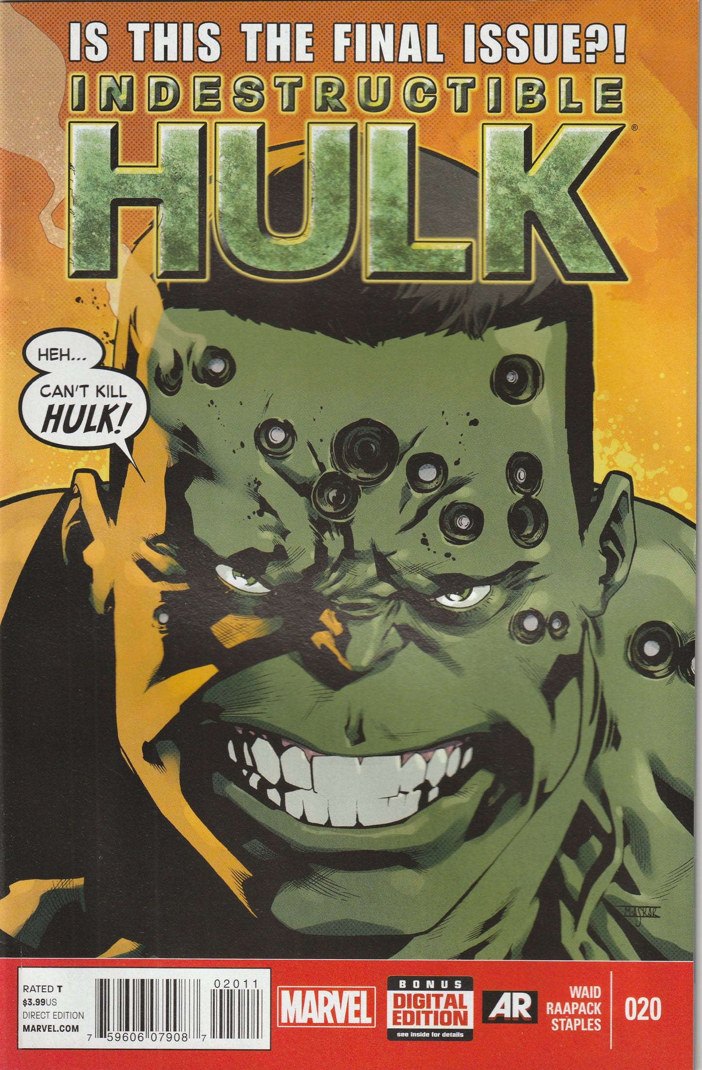 Indestructible Hulk #20 (2014) - Final issue of series