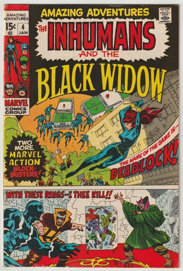 Amazing Adventures #4 (1971) - Black Widow, Inhumans & Mandarin Appearance