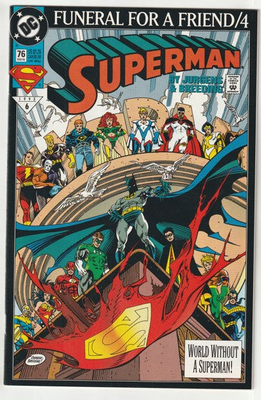 Superman #76 (Vol 2, 1993) - Funeral For A Friend Part 4